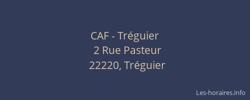 CAF - Tréguier