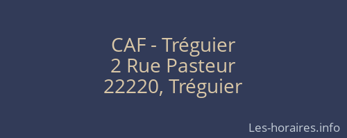 CAF - Tréguier