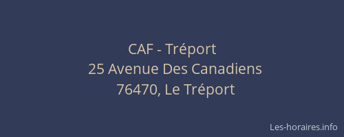 CAF - Tréport