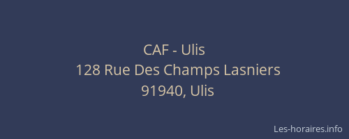 CAF - Ulis