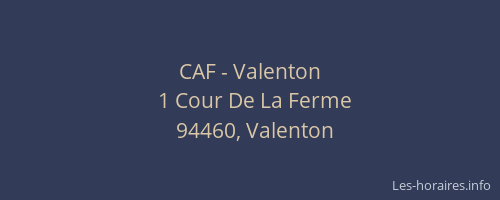 CAF - Valenton