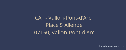 CAF - Vallon-Pont-d'Arc