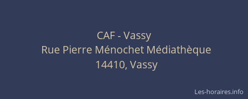 CAF - Vassy