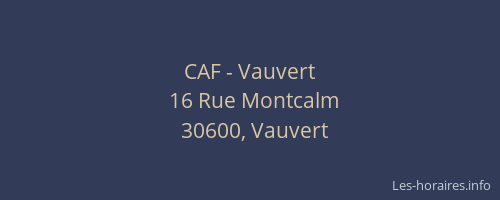 CAF - Vauvert