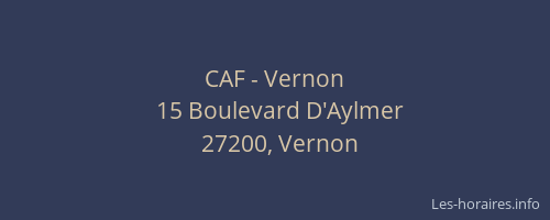 CAF - Vernon