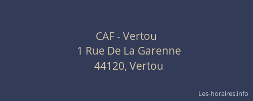 CAF - Vertou