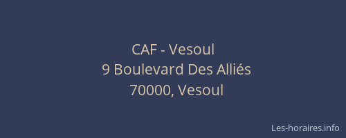 CAF - Vesoul