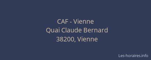 CAF - Vienne