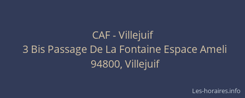 CAF - Villejuif