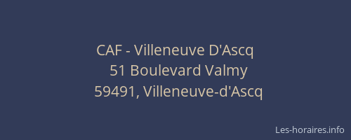 CAF - Villeneuve D'Ascq