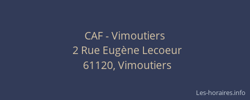 CAF - Vimoutiers
