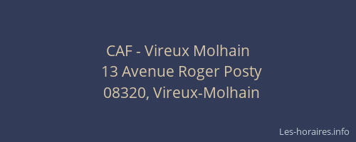 CAF - Vireux Molhain