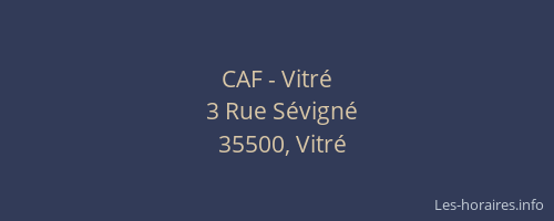 CAF - Vitré