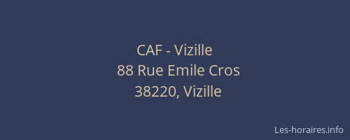 CAF - Vizille