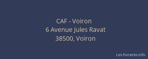 CAF - Voiron