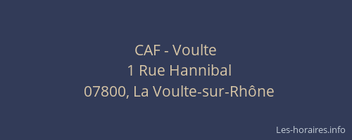 CAF - Voulte