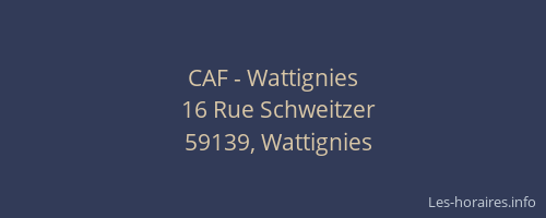 CAF - Wattignies