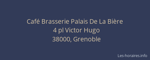 Café Brasserie Palais De La Bière