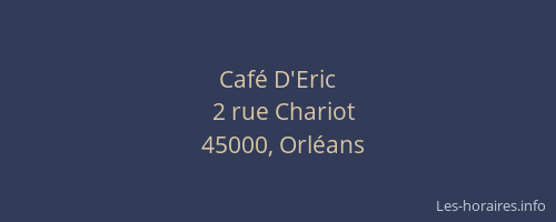 Café D'Eric