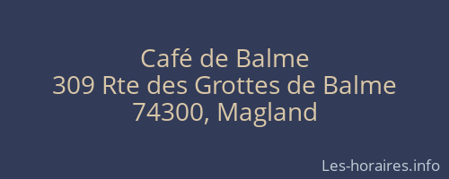 Café de Balme