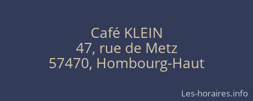 Café KLEIN
