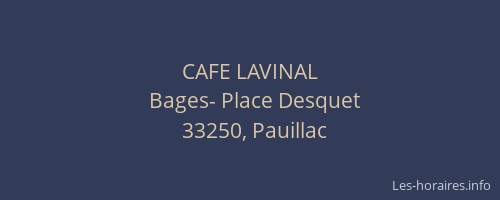 CAFE LAVINAL
