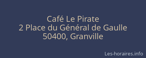 Café Le Pirate