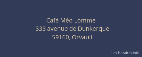 Café Méo Lomme