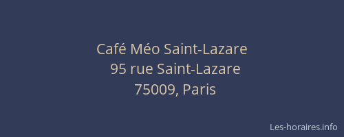 Café Méo Saint-Lazare