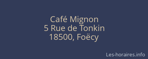 Café Mignon