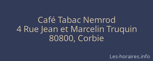 Café Tabac Nemrod