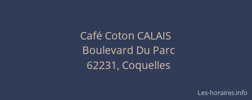 Café Coton CALAIS