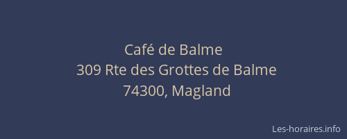 Café de Balme