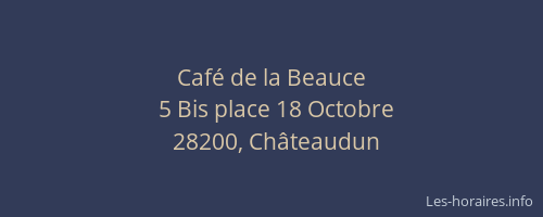 Caf&eacute; de la Beauce