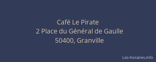 Café Le Pirate