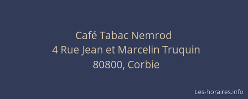 Café Tabac Nemrod