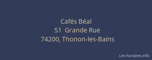 Cafés Béal