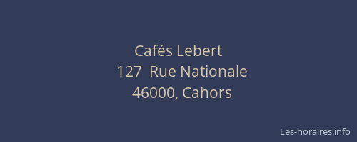Cafés Lebert