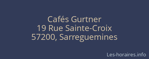 Cafés Gurtner