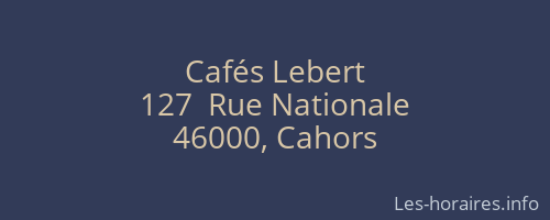 Cafés Lebert