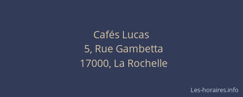 Cafés Lucas