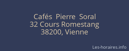 Cafés  Pierre  Soral