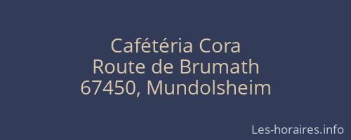Cafétéria Cora