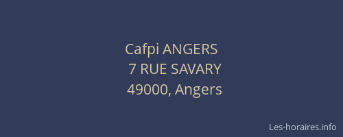 Cafpi ANGERS