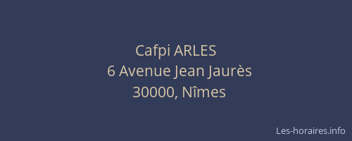 Cafpi ARLES