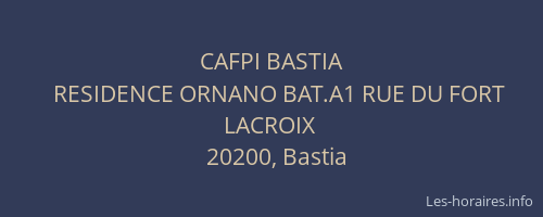 CAFPI BASTIA