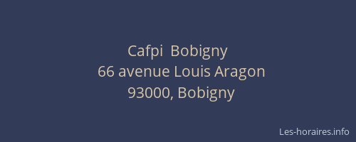 Cafpi  Bobigny