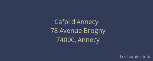 Cafpi d'Annecy