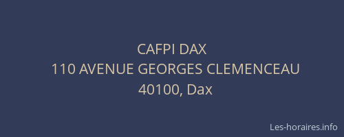 CAFPI DAX
