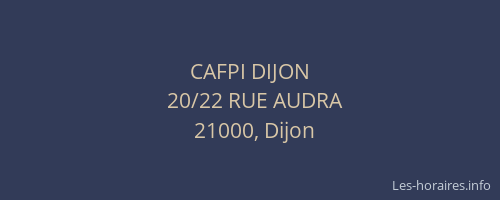 CAFPI DIJON